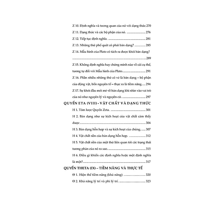 SIÊU HÌNH HỌC - Aristotle - Nguyễn Nguyên Hy, Lê Duy Nam dịch -