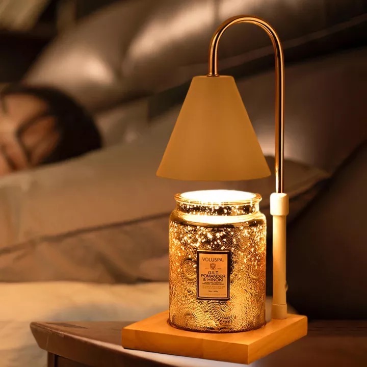 Đèn đốt nến thơm,Đèn phòng ngủ,Candle warmer lamp,Sáp thơm phòng,Nến xông tinh dầu,Thơm phòng,Đèn xông tinh dầu đốt nến,mini,Đèn đứng