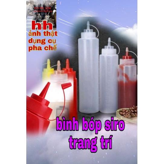 Bình bơm siro tay cầm 500ml, 650ml