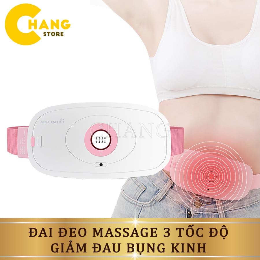 Máy Massage Làm Ấm Bụng Đai Đeo Giảm Đau Bụng Kinh Nguyệt, Điều Chỉnh Nhiệt Độ Bốn Tốc Độ Sưởi Ấm Nhanh