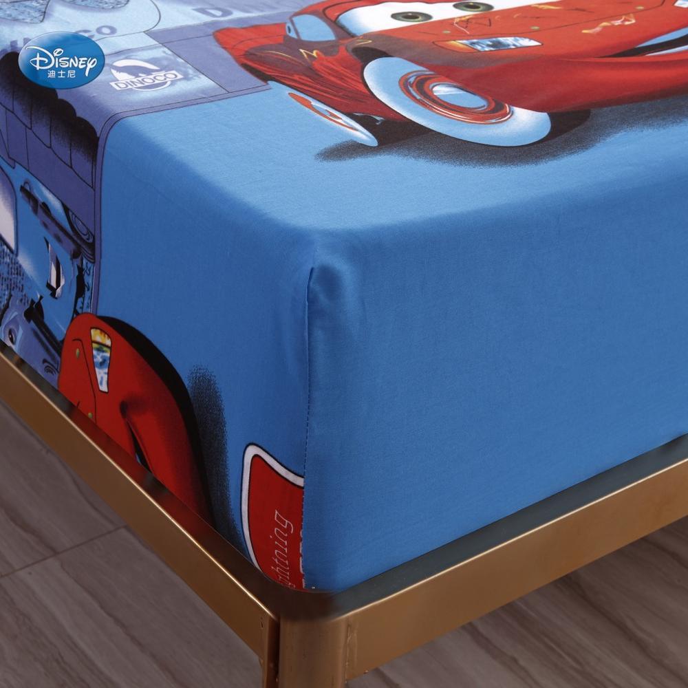 Hoạt Hình Lightning McQueen Trang Bị Tấm Có Độ Đàn Hồi Giường Tấm Khăn Trải Giường Cotton Bọc Nệm Đơn Đôi Full