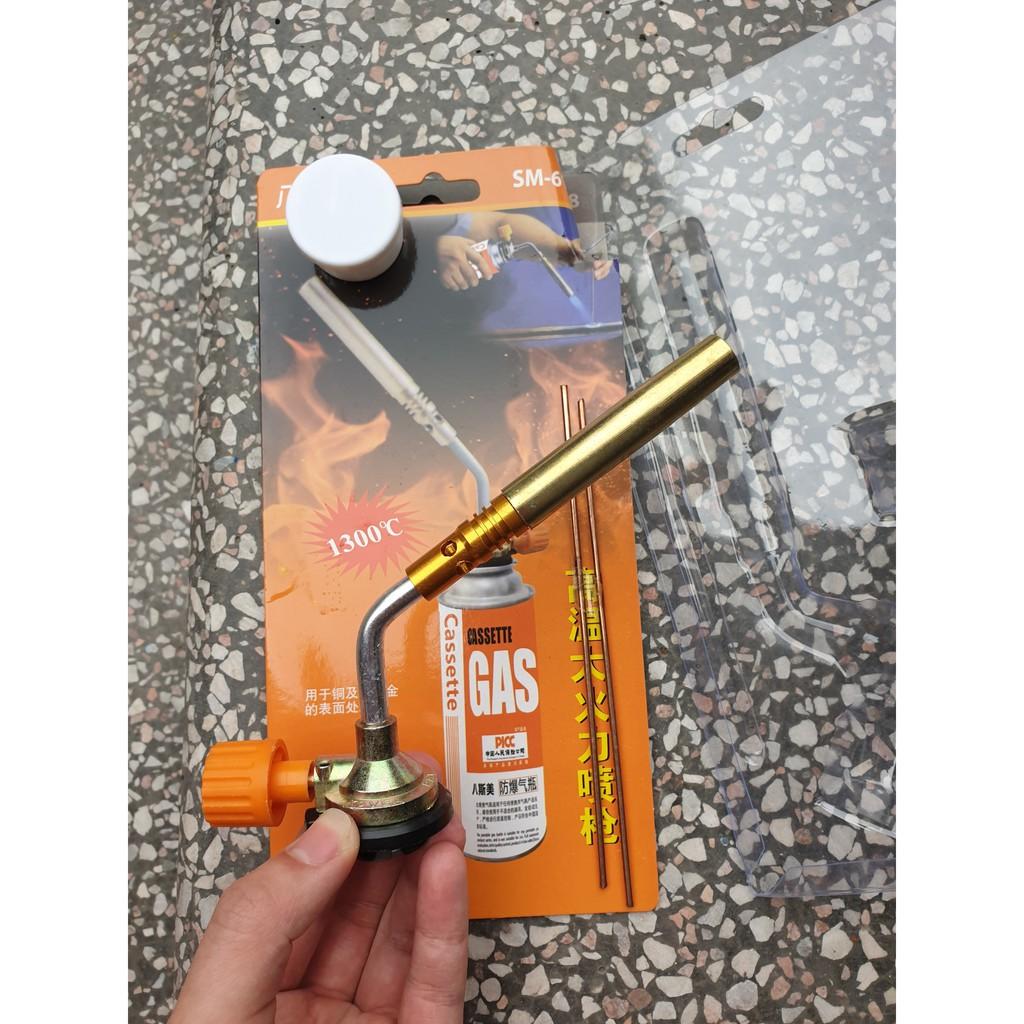 Khò gas đồng có kim dùng cho bình ga mini
