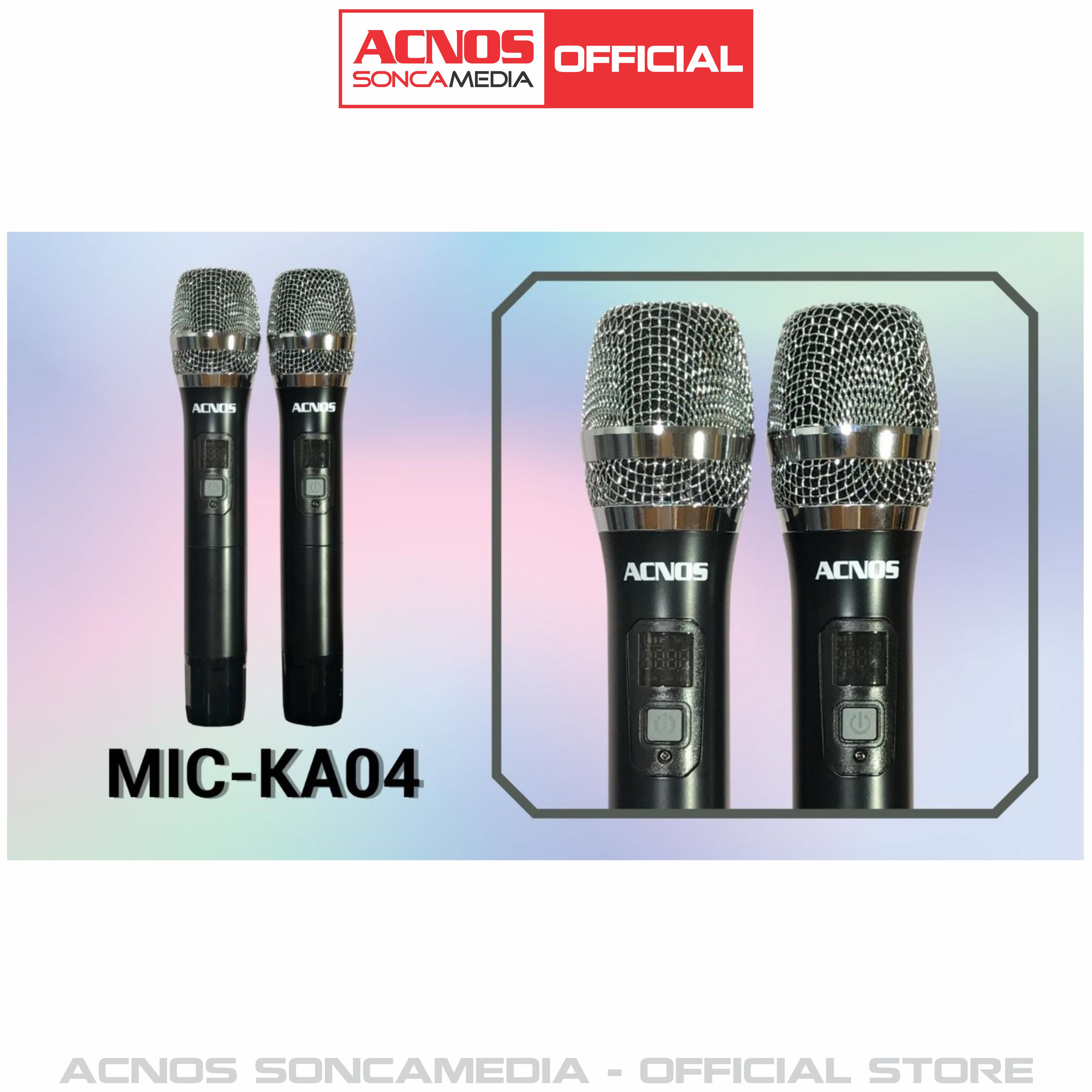 Micro không dây UHF ACNOS KA04 cao cấp - Bảo hành 6 tháng