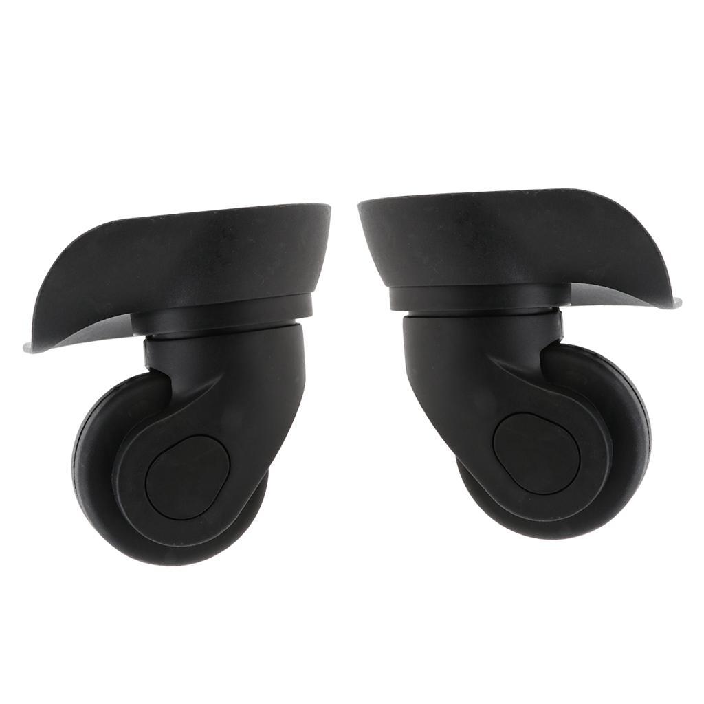 Universal Swivel Suitcase Luggage Mute Casters for Travel Cases Black