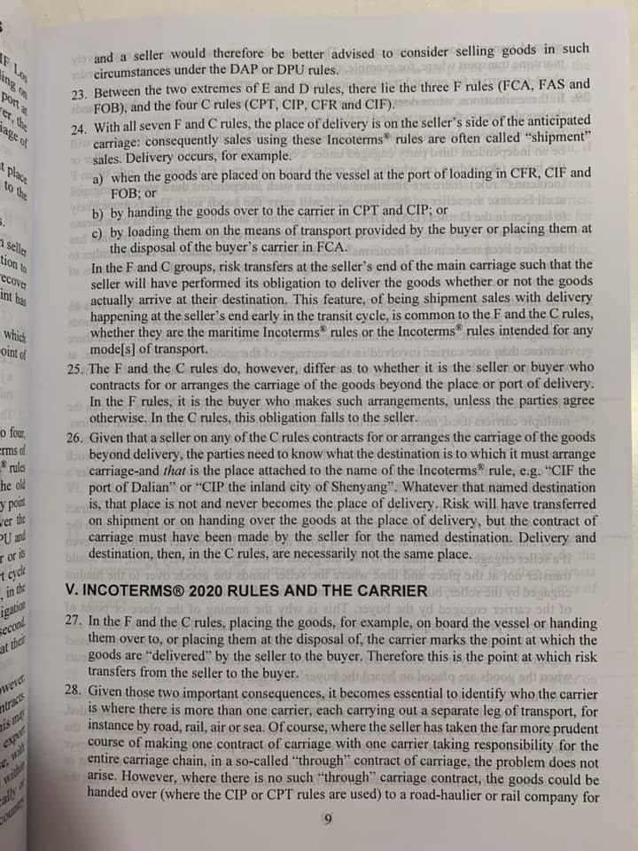 Incoterms 2020 - Quy tắc của ICC về sử dụng các điều kiện thương mại quốc tế và nội địa (Song ngữ Anh - Việt)