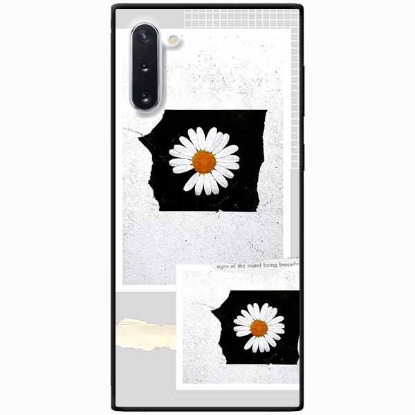 Ốp lưng in cho Samsung Note 10 Mẫu Hai Khung Hoa Cúc