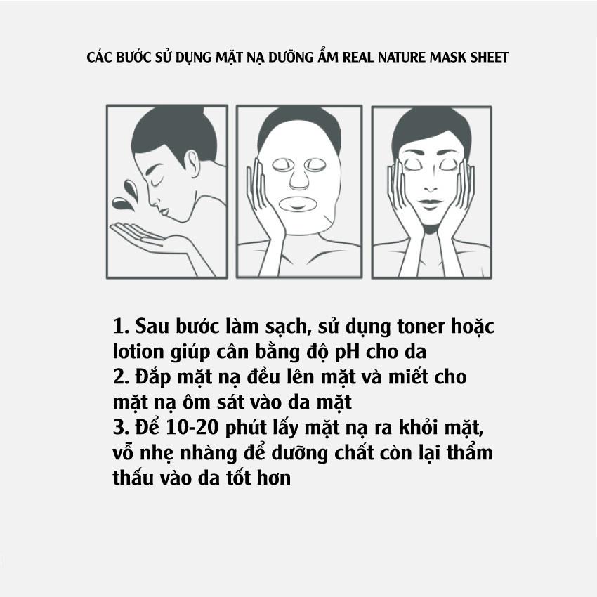Mặt Nạ Giấy Cấp Ẩm Và Tăng Sức Sống Cho Làn Da Nature Republic Real Nature Mask Sheet 23ml - Bamboo