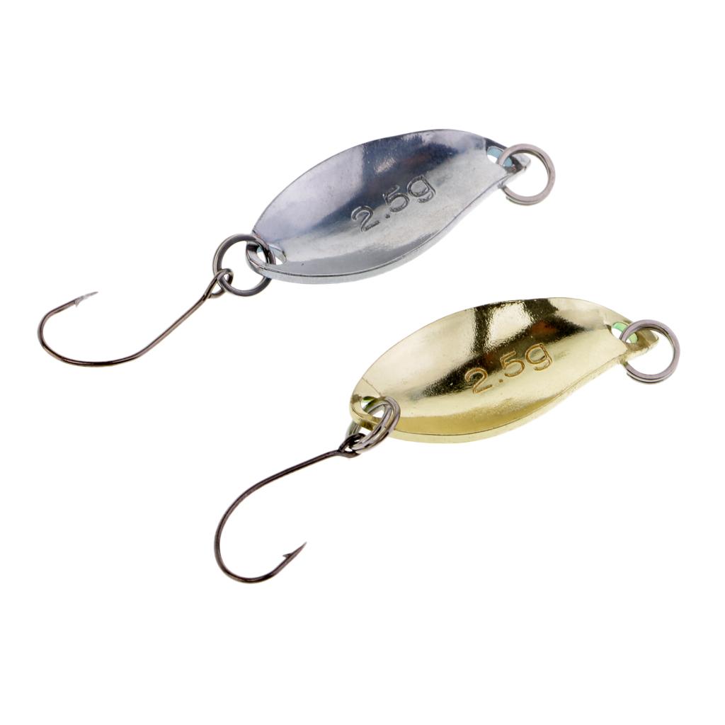 9pcs Metal Spinner Spoon Life-like Hard Baits Fishing Lure Multi Color Hooks