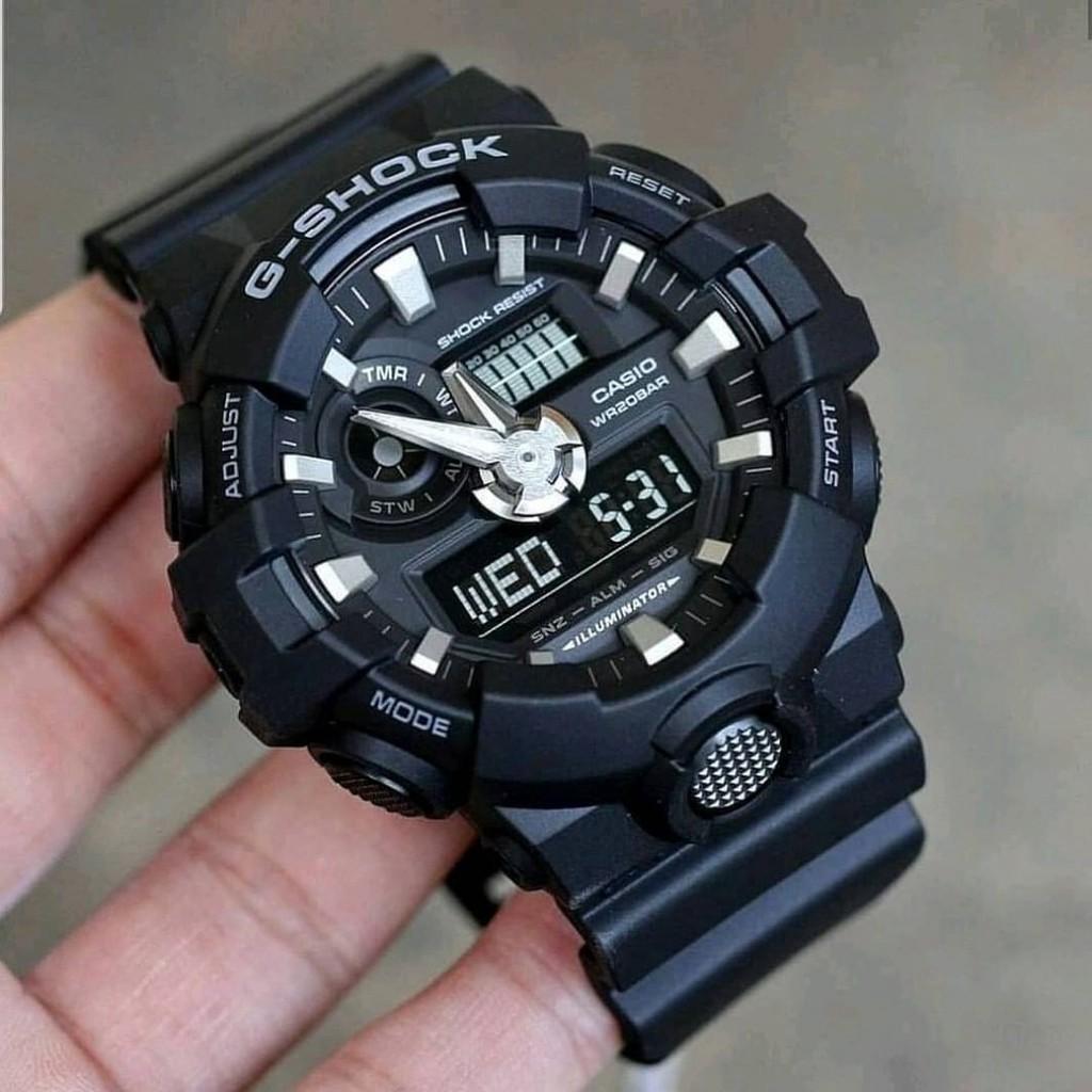 Đồng Hồ Nam Dây Nhựa Casio G-Shock GA-700-1B Chính Hãng - GA-700-1BDR