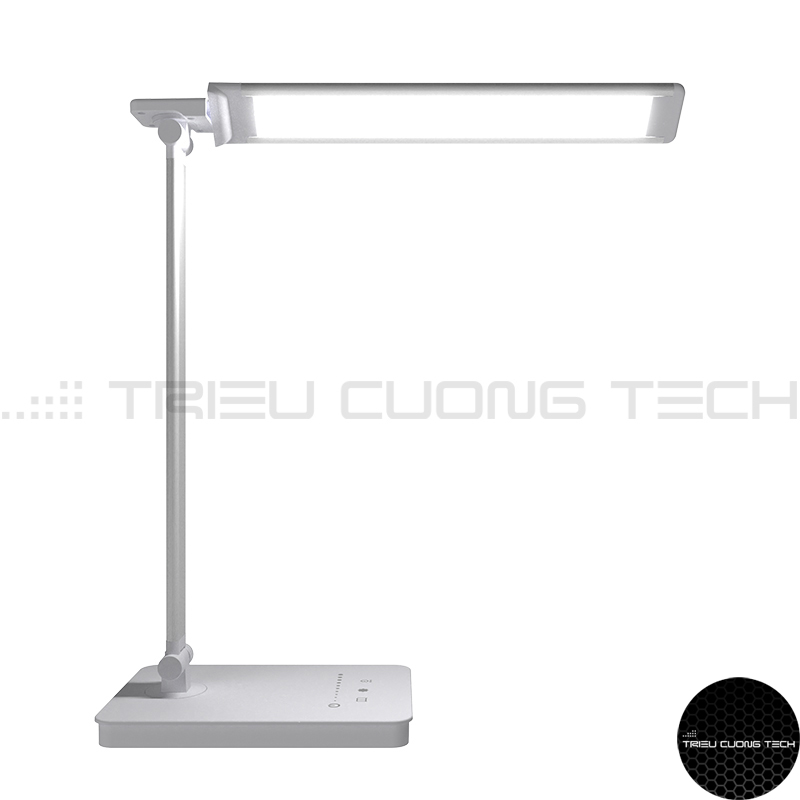 Đèn Bàn Học Led Bảo Vệ Mắt Chống Cận Làm Việc - Đọc Sách - Học Tập - 2 Trục Gập Gọn Tiện Lợi - 5 Cấp Độ Ánh Sáng - Linh Hoạt Điều Chỉnh Góc Độ &amp; Vùng Sáng 3000-6000K Hàng Chính Hãng