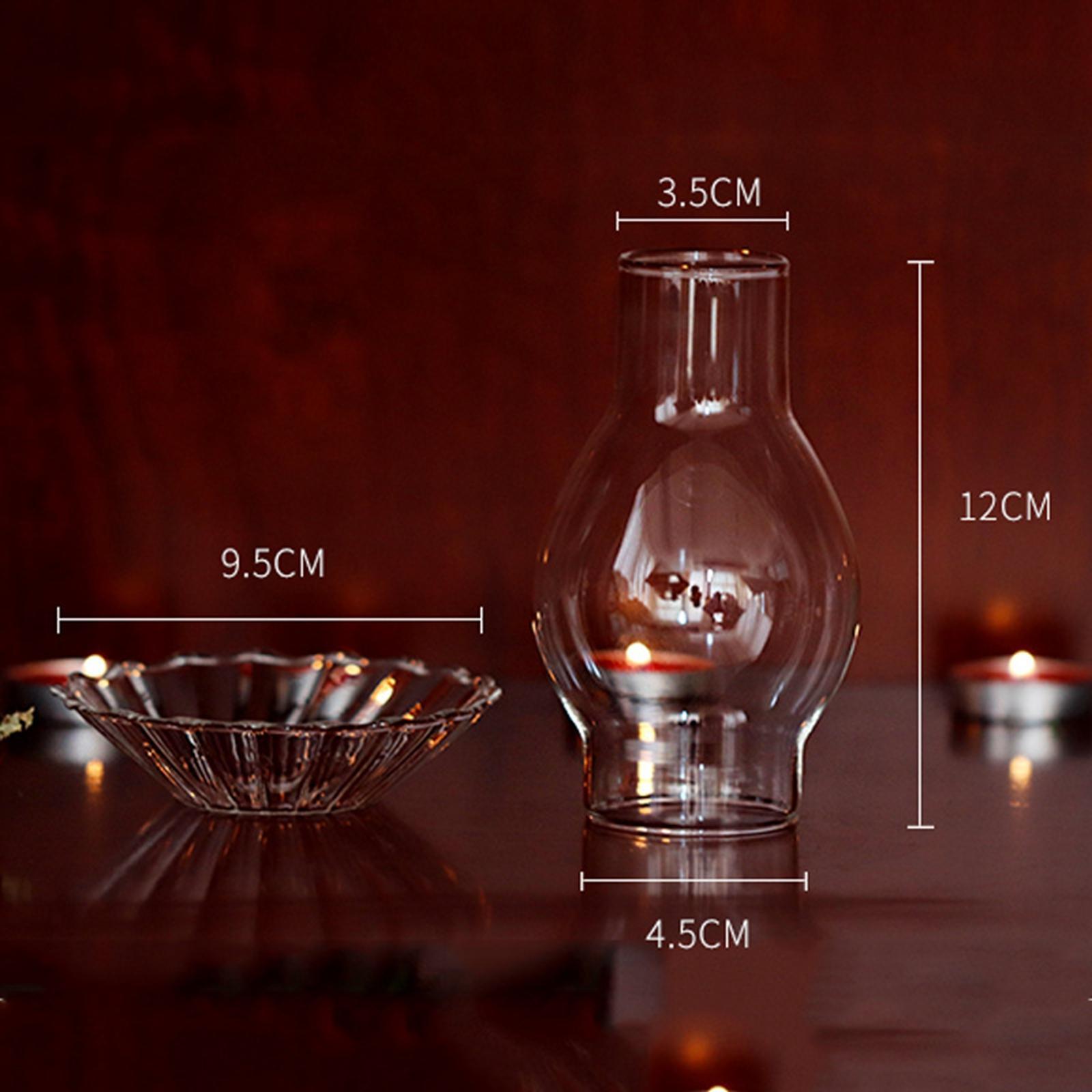 Glass Candle Holder Candle  for Home Pillar Votive Tealight Floating Candle Decor