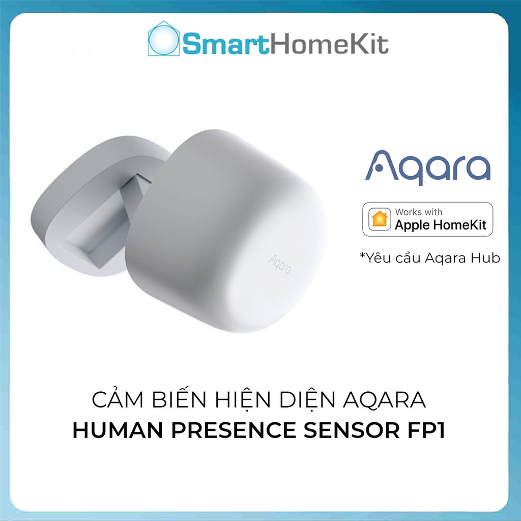 Cảm biến hiện diện Aqara FP1 Human Presence Sensor, phát hiện bằng sóng microWave, tương thích HomeKit - Hàng chính hãng