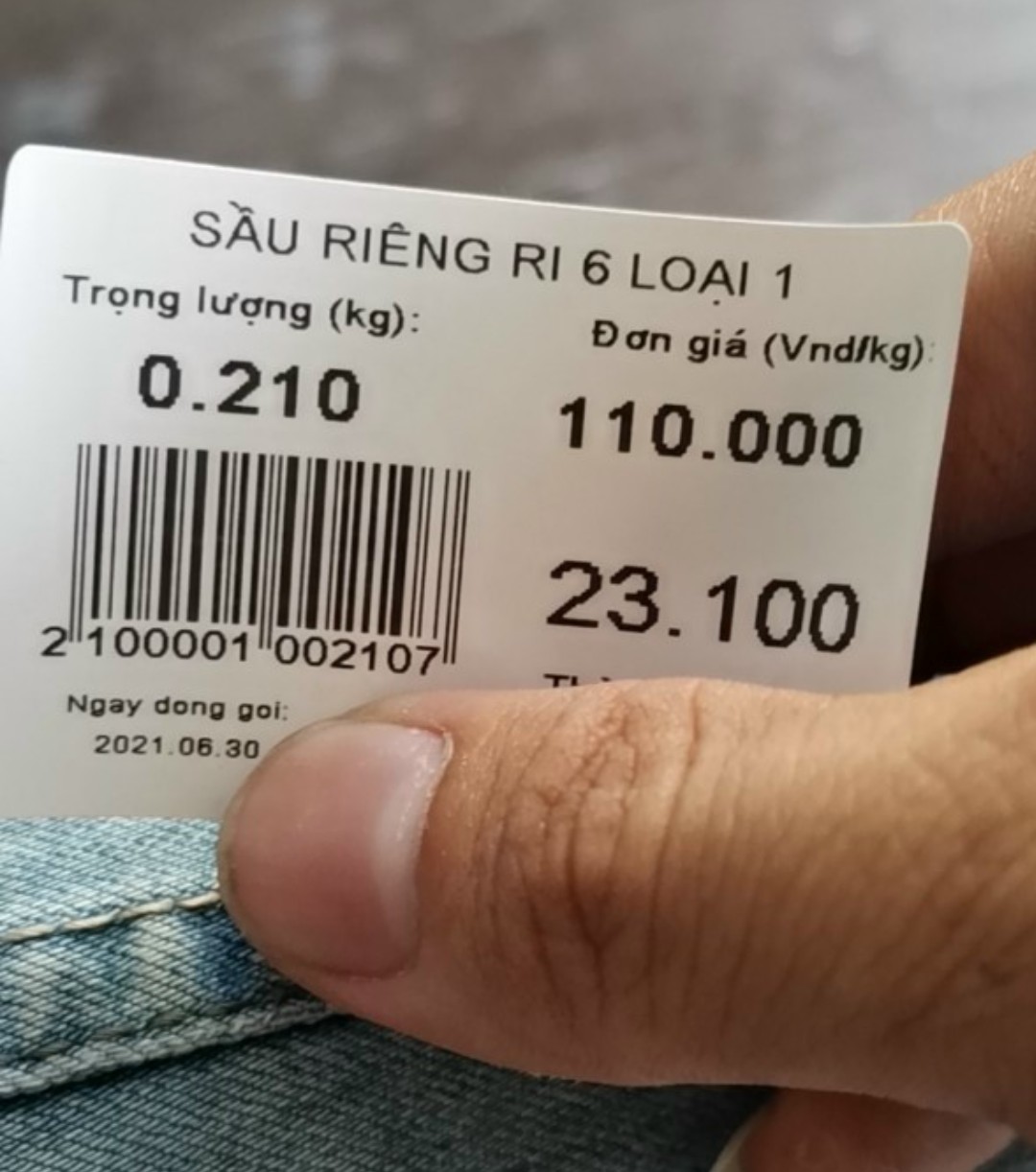 Giấy in nhiệt, in mã vạch, in dán tem phụ, in tem cân 58x40mm