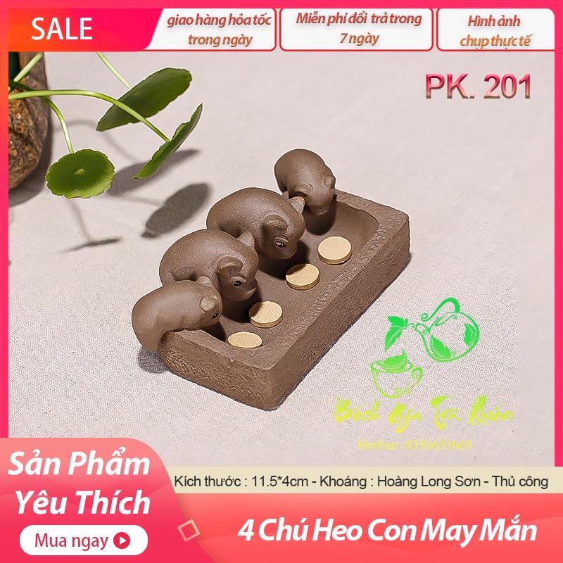 Pet Trà 4 Chú Heo Mang Ý Nghĩa No Đủ May Mắn