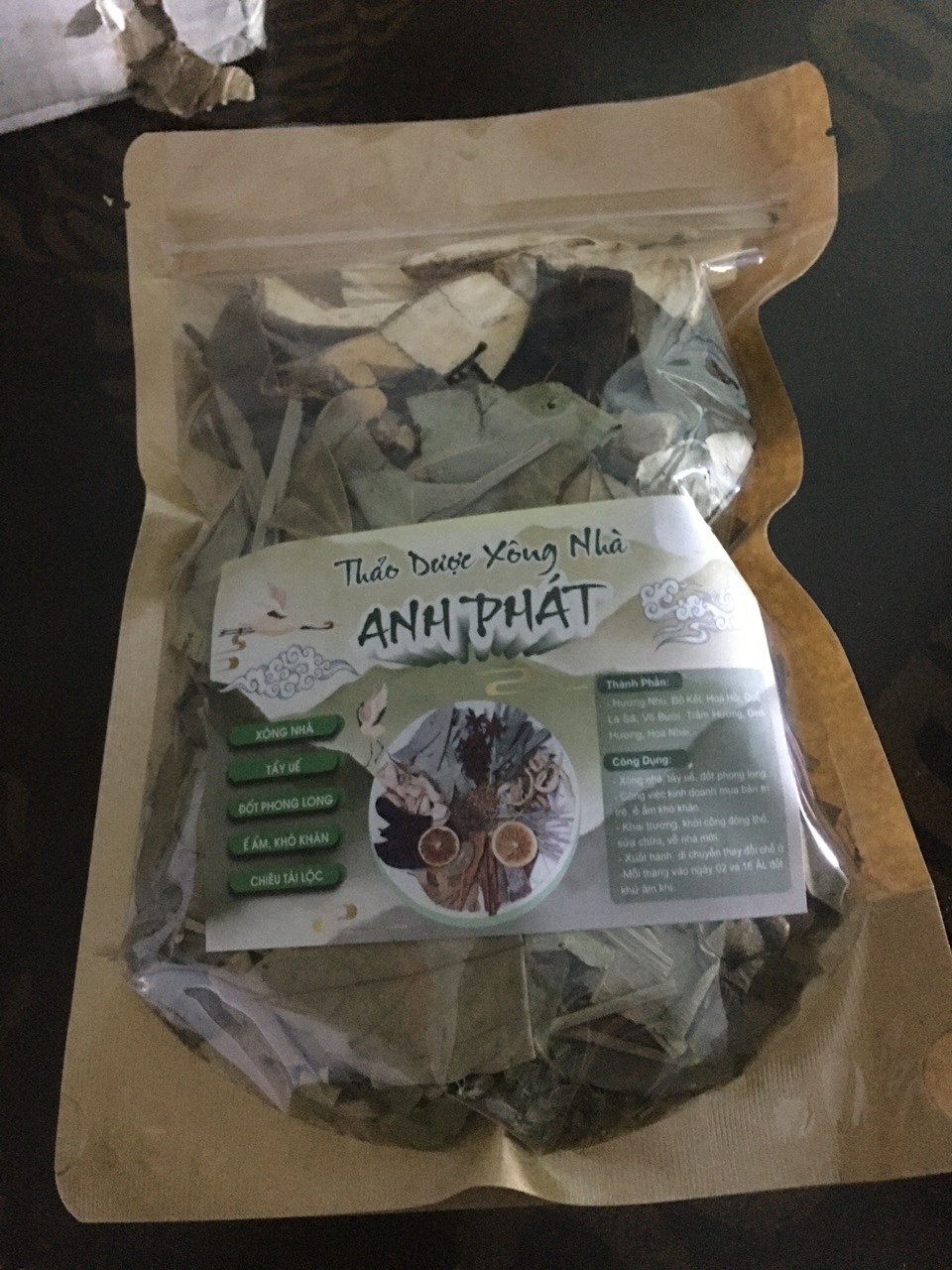 Bịch thảo mộc xông nhà , tẩy uế, thanh lọc, diệt khuẩn, xua đuổi con trùng , tạo hương thơm dịu nhẹ ,cải thiện phong thủy, mang lại cảm giác an lành