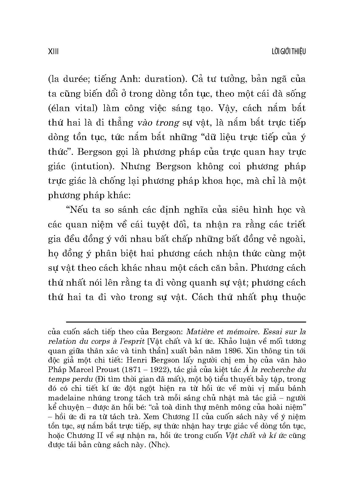 Ý Thức Luận (Essai Sur Les Données Immédiates De La Conscience) - Henri Bergson; Cao Văn Luận dịch; Phạm Anh Tuấn hiệu chú (Tái bản 2024)