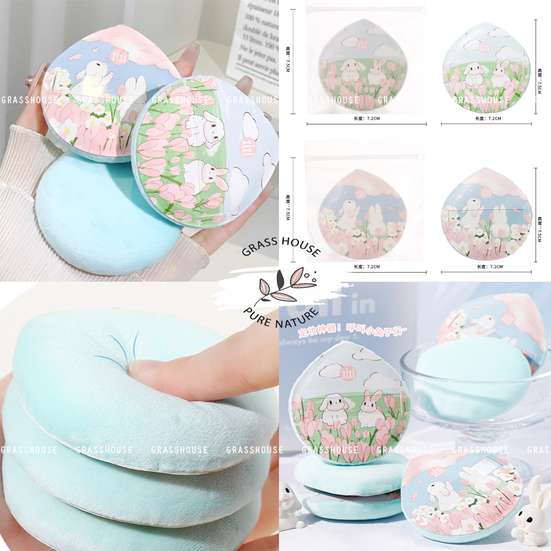 Mút Trang Điểm XIXI Có Thể Sử Dụng Ướt Và Khô Chất Liệu Cotton Mềm Mại Co Giãn
