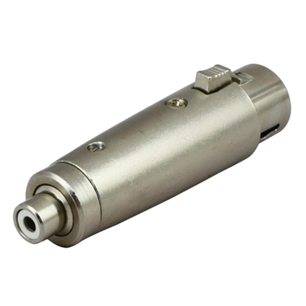 RCA Female To 3-Pin XLR Female Audio Cable Adapter Converter Mixer Connector