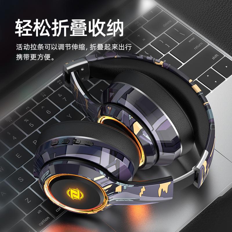 Tai nghe Bluetooth thể thao điện tử thuận lợi nhất gắn trên đầu loa siêu trầm có giá trị cao chống ồn không dây thẻ gập tiêu chuẩn chính thức 20 mét