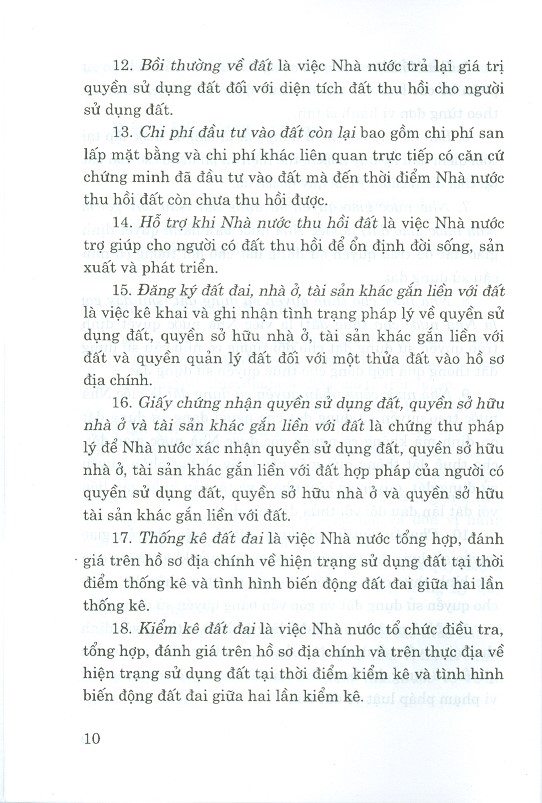 Luật Đất Đai (Hiện Hành) (Sửa Đổi, Bổ Sung Năm 2018) - Tái bản năm 2023