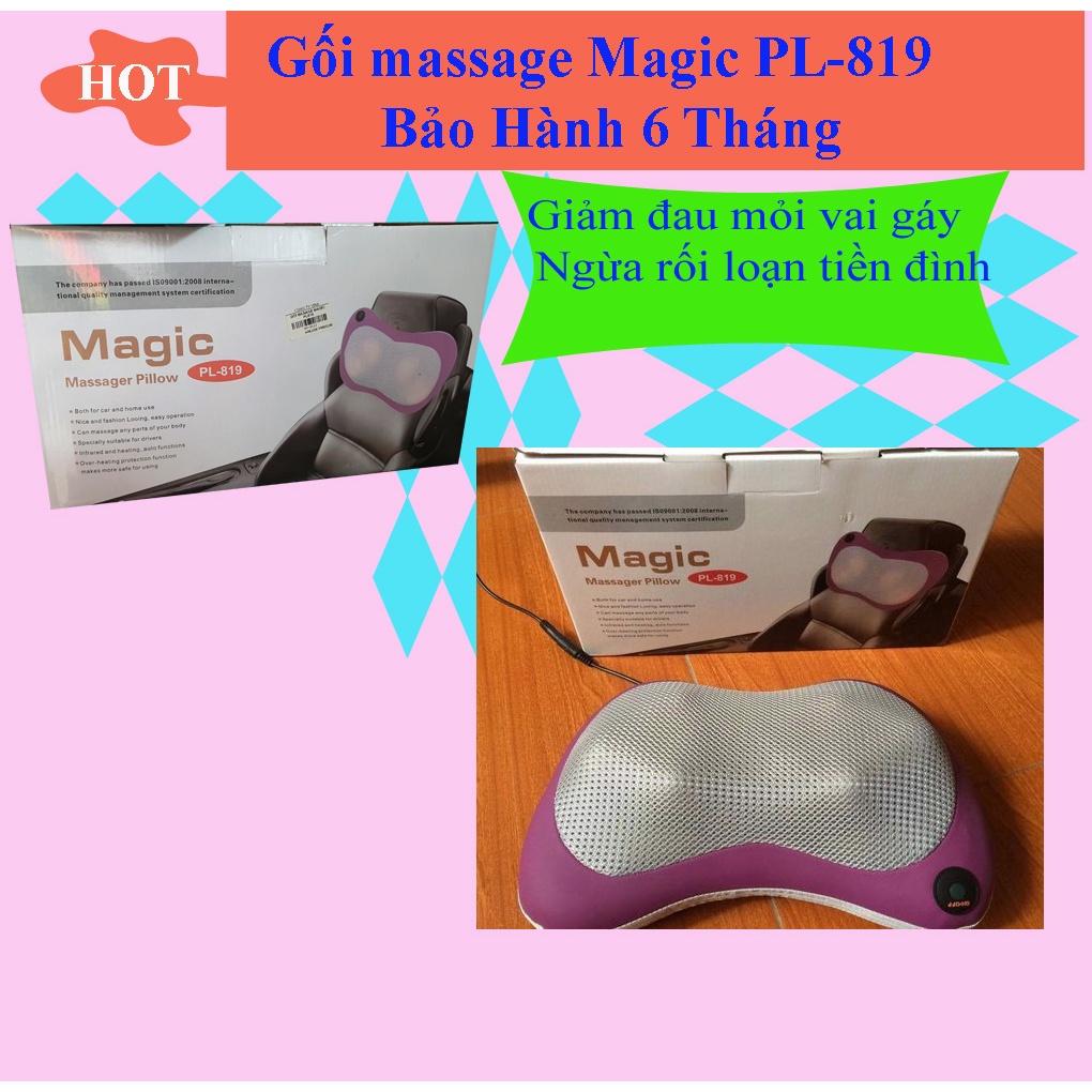 Gối Massage Hồng Ngoại 6 Bi Magic Pillow PL-819