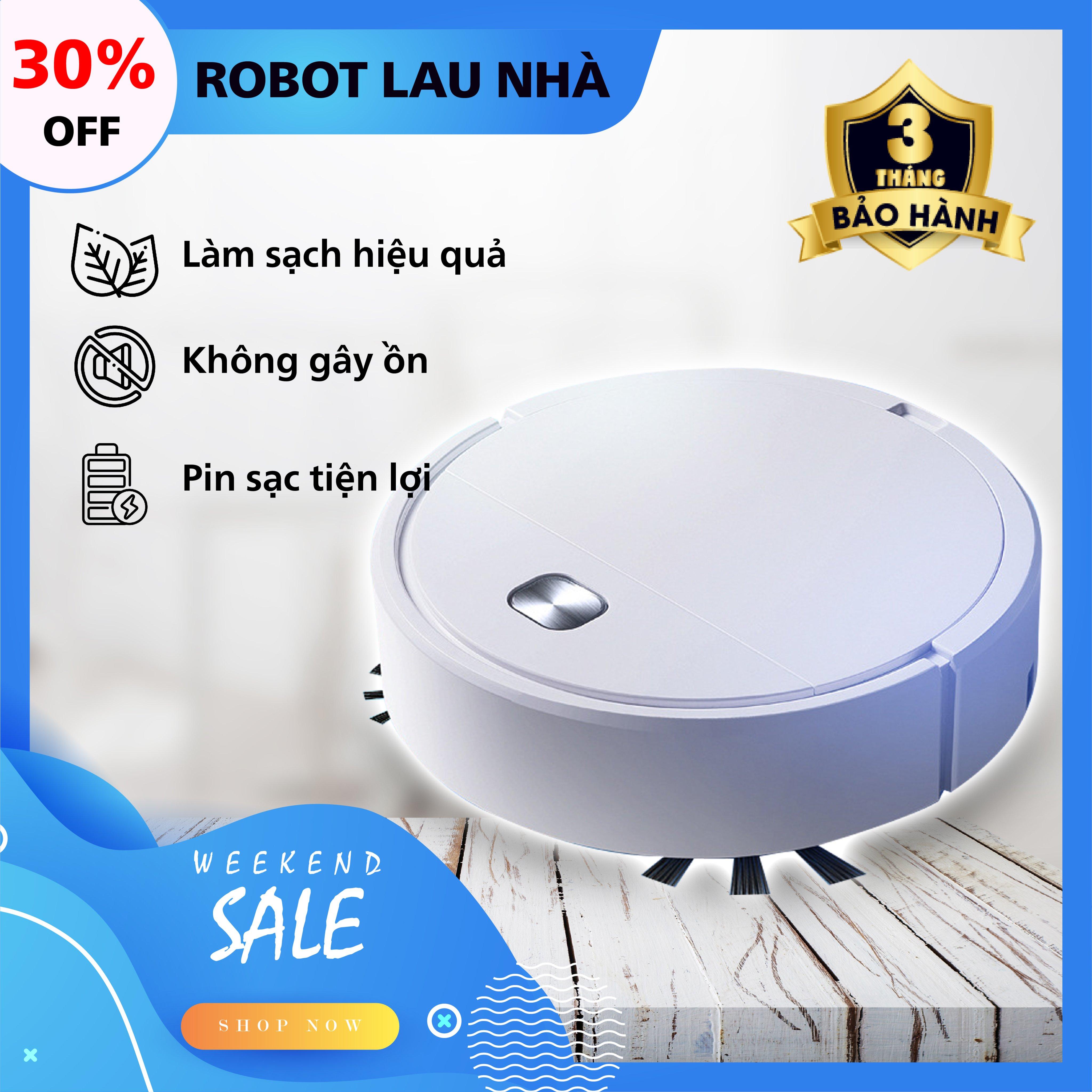 Robot lau nhà hút bụi sạc điện ES250