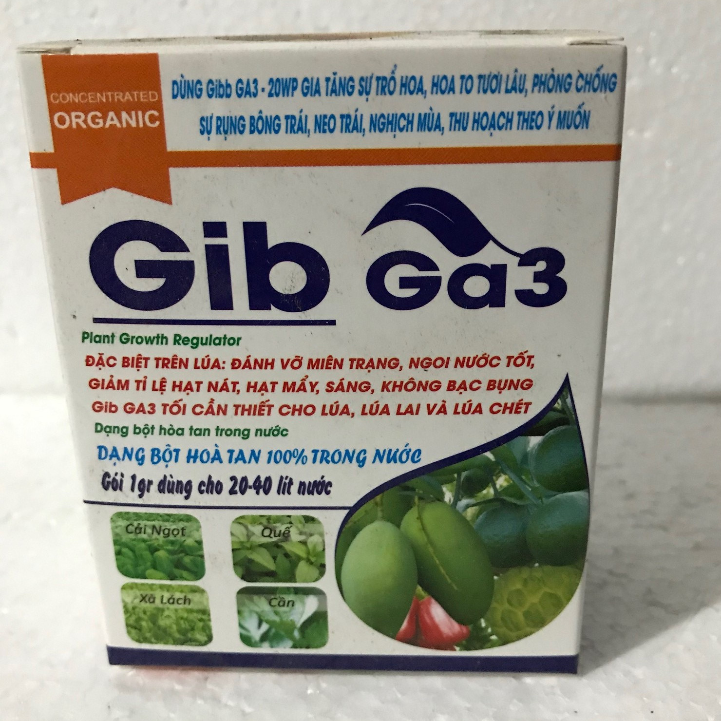 Phân Bón Lá Gibb Ga3 Gia Tăng Sự Trổ Hoa, Hoa Tươi Lâu, Phòng Chống Sự Rụng Bông, Rụng Trái, Neo trái, Nghịch Mùa, Thu Hoạch theo ý muốn