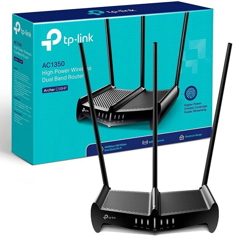 TP-Link Archer C58HP Băng Tần Kép Công Suất Cao AC1350- Hàng Chính Hãng