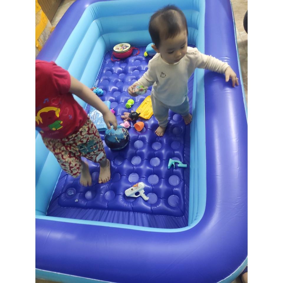 Bể bơi thành cao 3 tầng đủ size 1m3/1m5/1m8/2m1/2m6 có kèm bơm điện