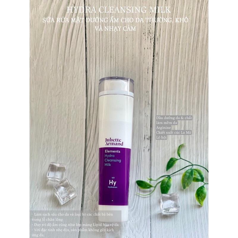 Sửa rửa mặt Juliette Armand Hydra Cleansing Milk dưỡng ẩm cho da thường, khô và nhạy cảm