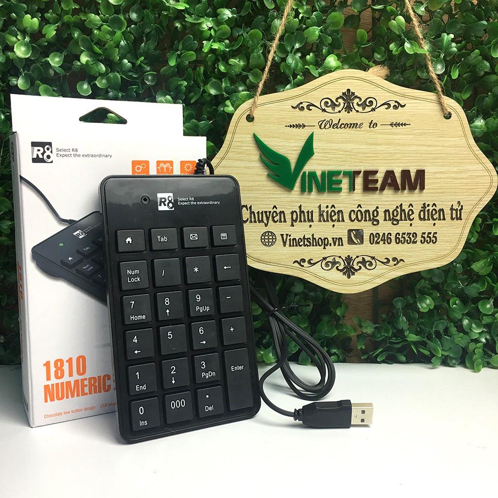 Bàn phím số R8 - 1810 - USB -dc3891