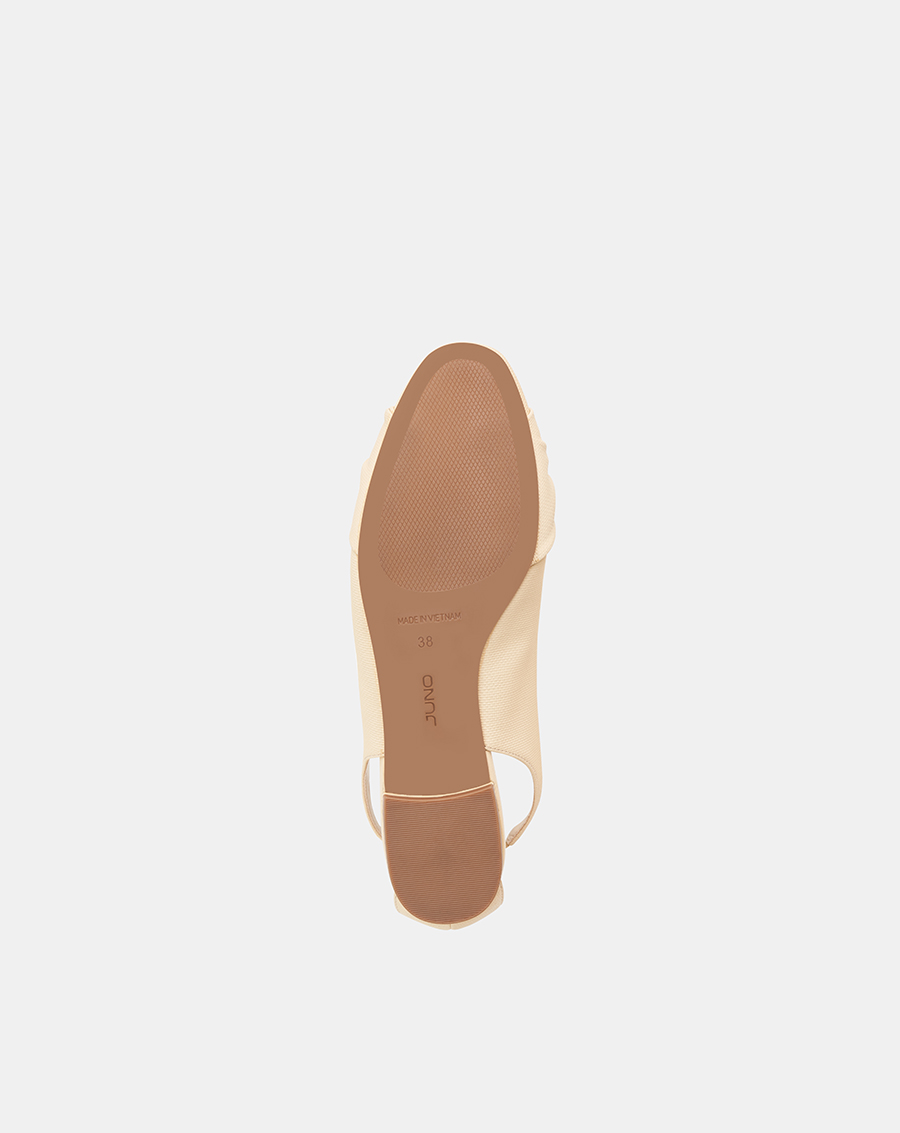 Giày Búp Bê Nữ 3cm Thời Trang JUNO Cut Out Phối Quai Xoắn BB03125