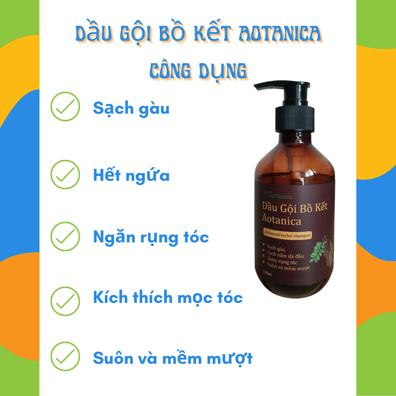 Dầu gội thảo mộc bồ kết Aotanica 300ml