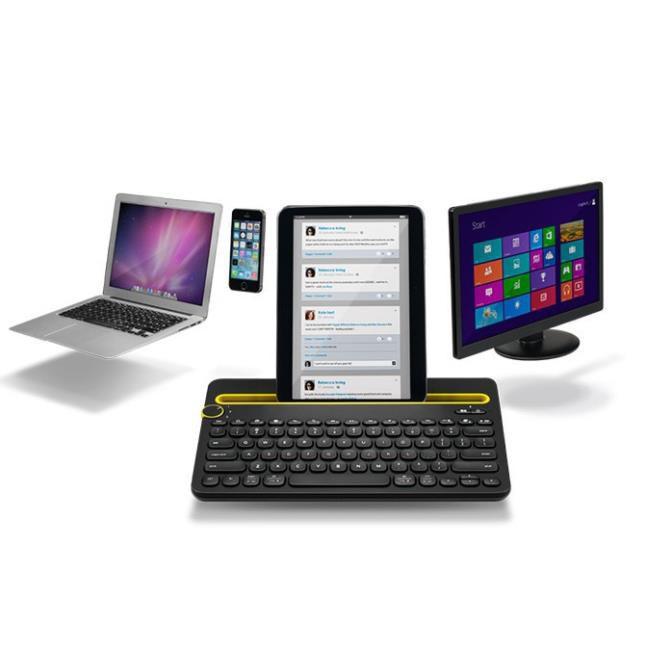 Bàn phím Logitech K480 Multi-Device Keyboard bluetooth Kết nối 3 thiết bị - Hàng chính hãng