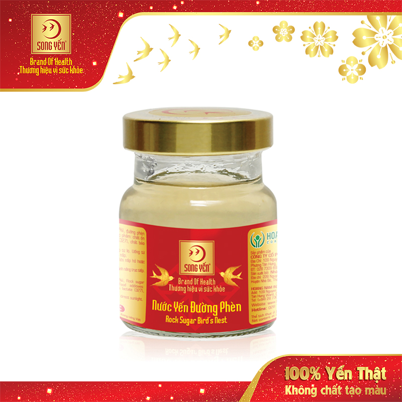 Nước Yến Đường Phèn 15% Song Yến (Lốc 6 Lọ x 70ml)