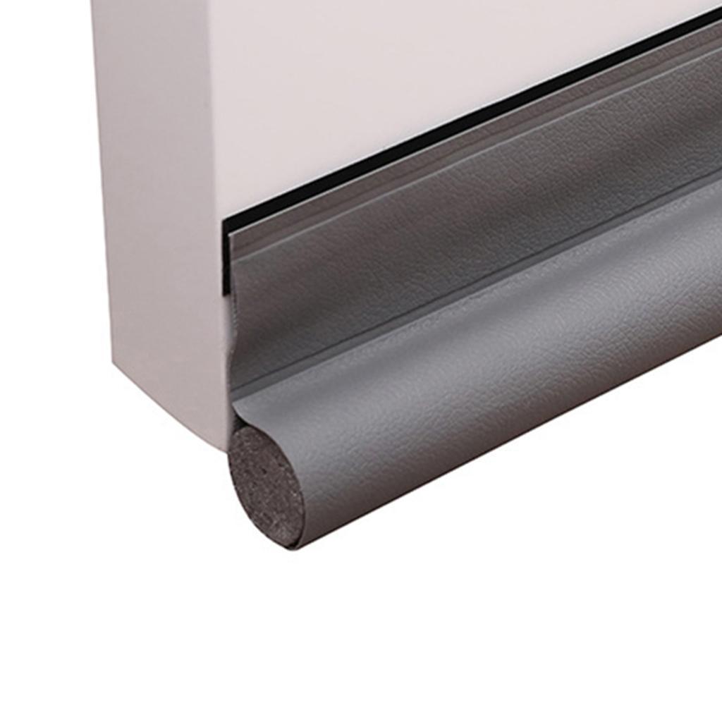 2-6pack Door Draft Stopper Door Draft Blocker Strong Adhesive 38" Length gray