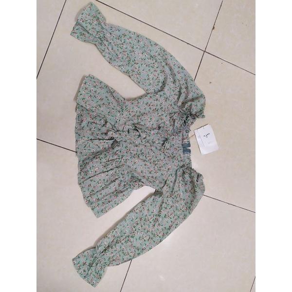 Áo kiểu, tông màu vintage, hoa nhí