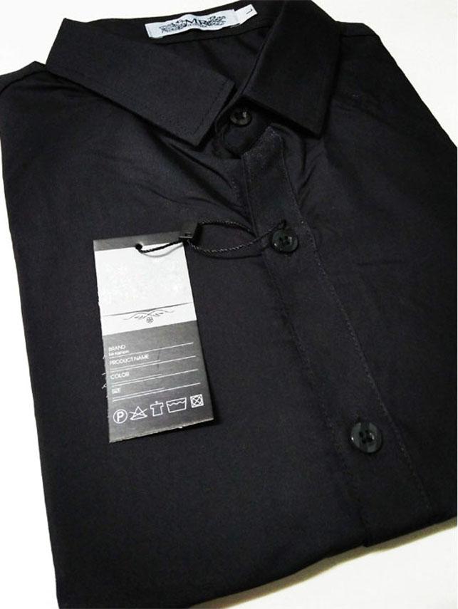 Áo Sơ Mi Nam Đen Trơn SM01