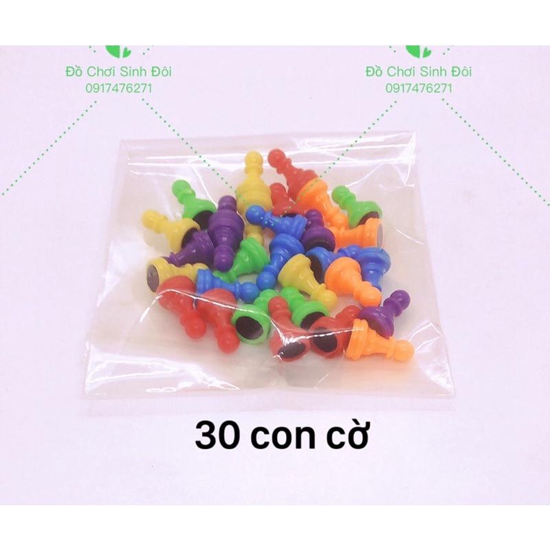 Phụ kiện cờ nhảy nhỏ - 30 con cờ có nam châm 1,9cm