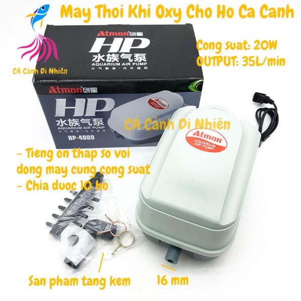 Máy Sủi Oxy Atman HP 4000 Dành cho Hồ Cá LONG THÀNH CÁ CẢNH