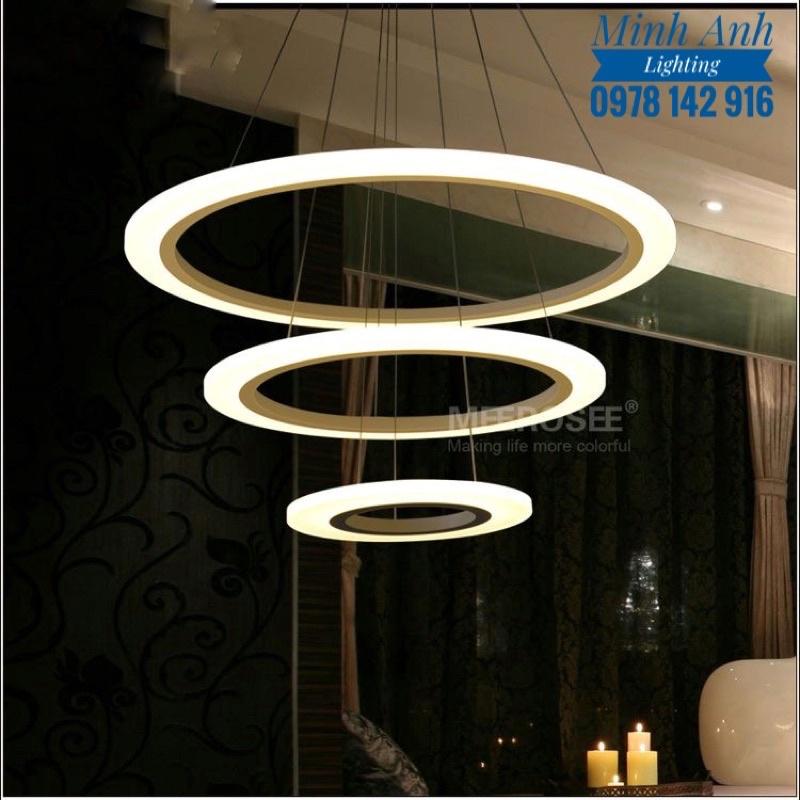 Đèn Thả Trần TH853 Hiện Đại 3 Chế Độ Ánh Sáng - Đèn Thả Phòng Khách Phòng Ăn Phòng Ngủ Led 3 Vòng