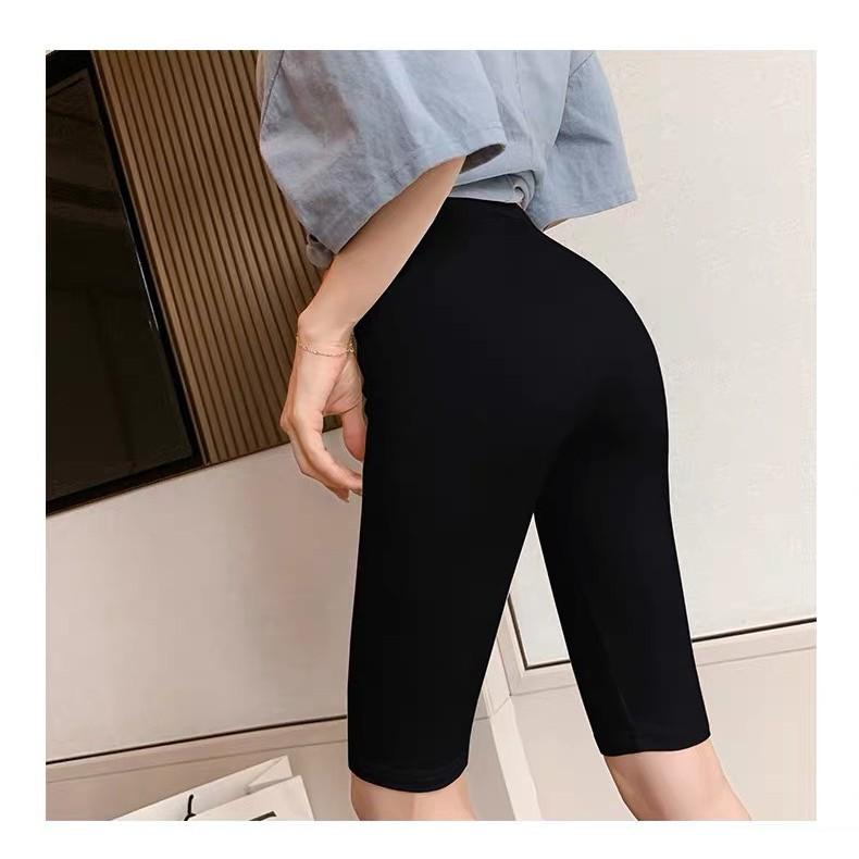 Quần Legging Lửng Nữ Dáng Ôm Tôn Dáng Quần Thun Nữ Ngố Ôm Tập Gym