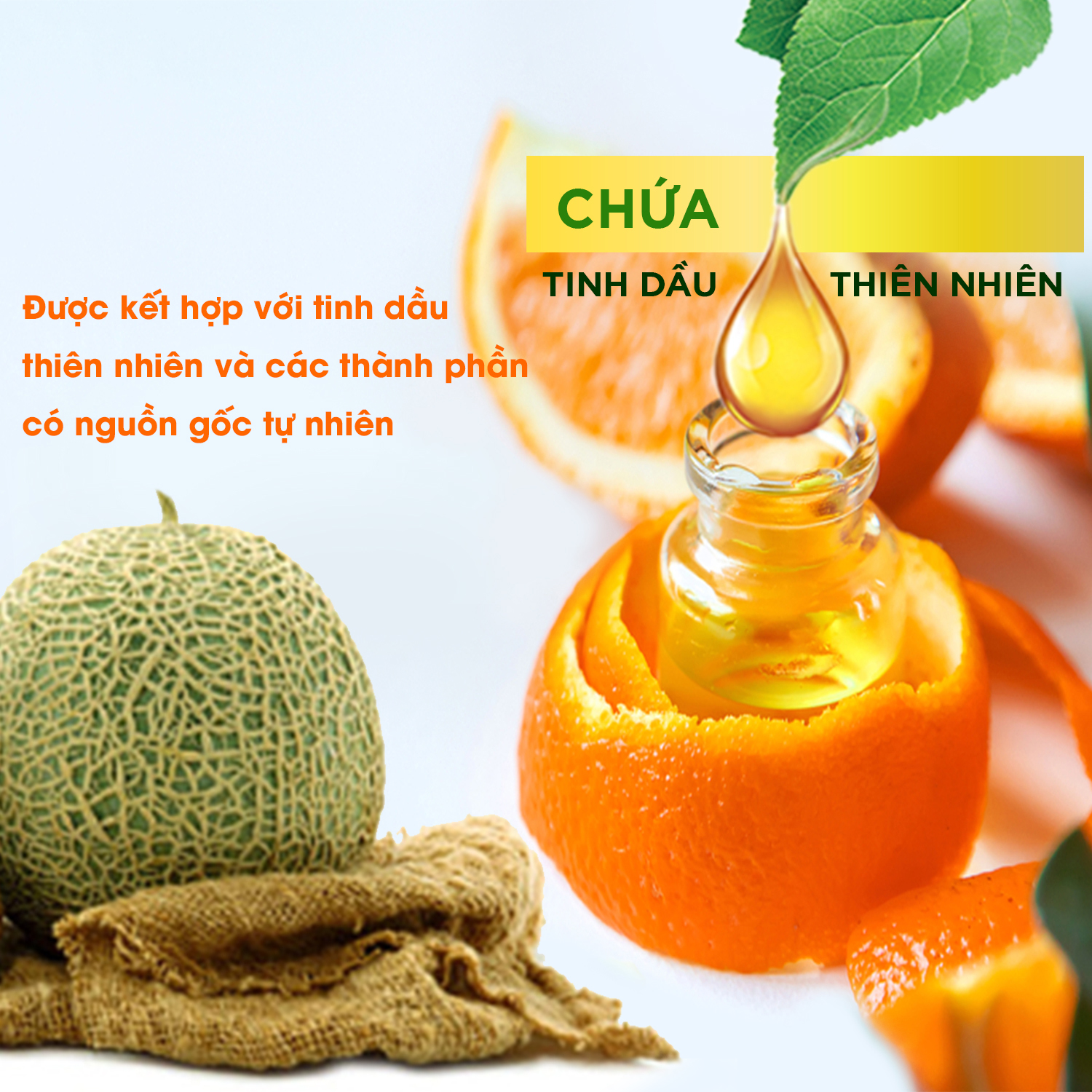 Bộ máy xịt phòng tự động Air Wick Cam quýt + Lõi dưa lưới, điểm hương ngọt ngào và thanh mát cho không gian sống