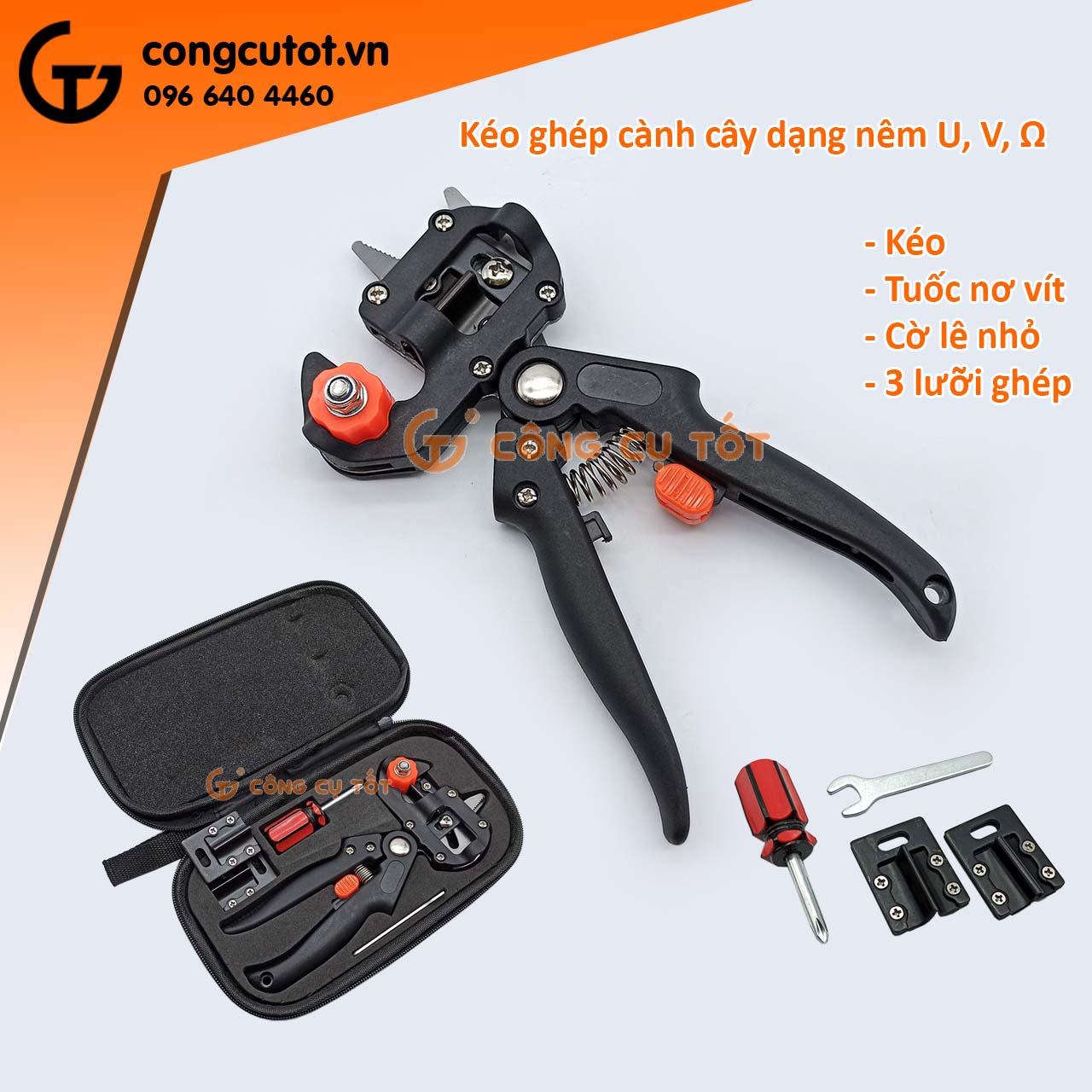 Kéo ghép cây túi dù Đài Loan thép SK5 Nhật Bản TẶNG băng keo ghép cây