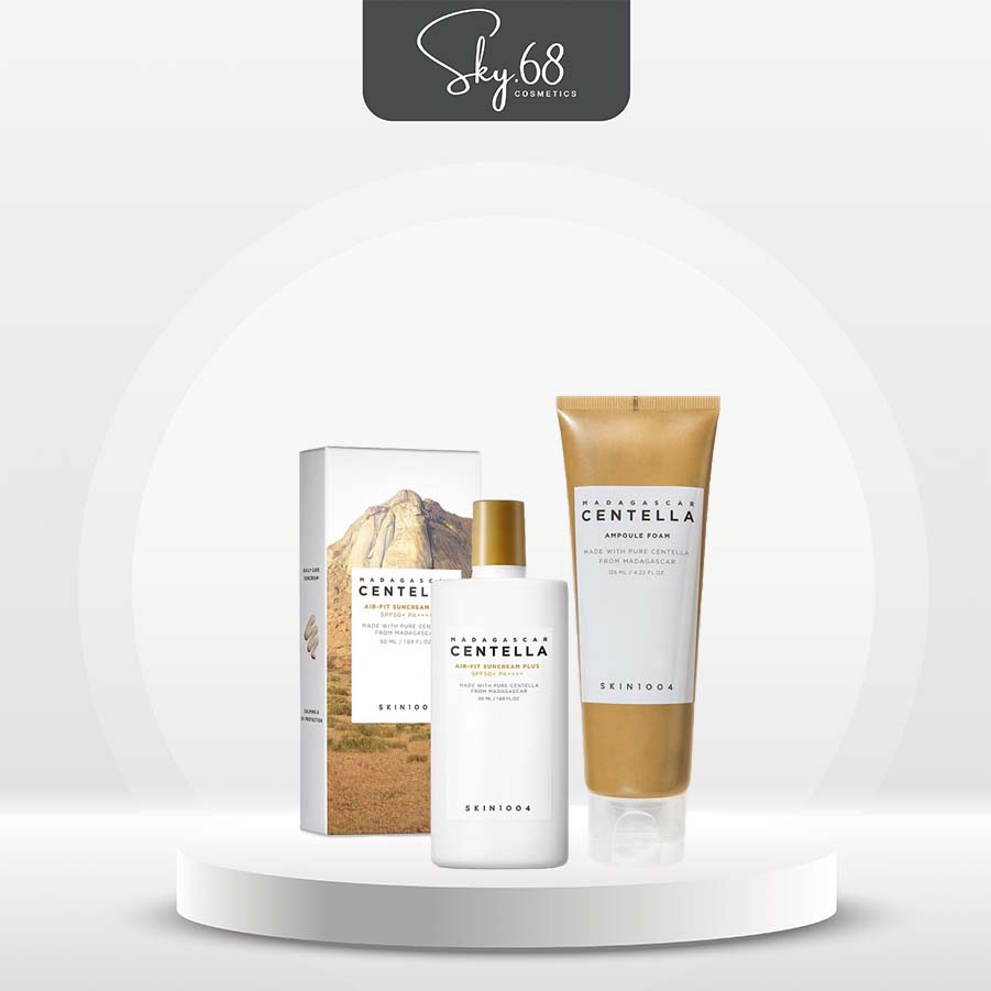 Combo 2 SPLàm Dịu Da Chiết Xuất Rau Má Skin1004 Madagascar Centella