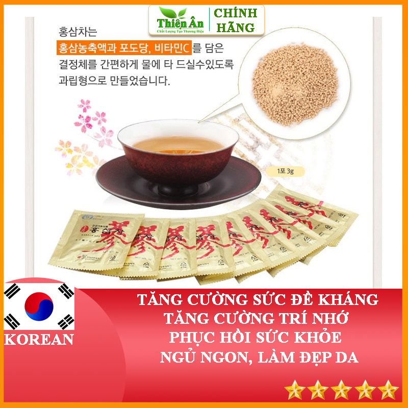 Trà Hồng Sâm Daedong Korean Red Ginseng Tea (3g x 100 Gói)