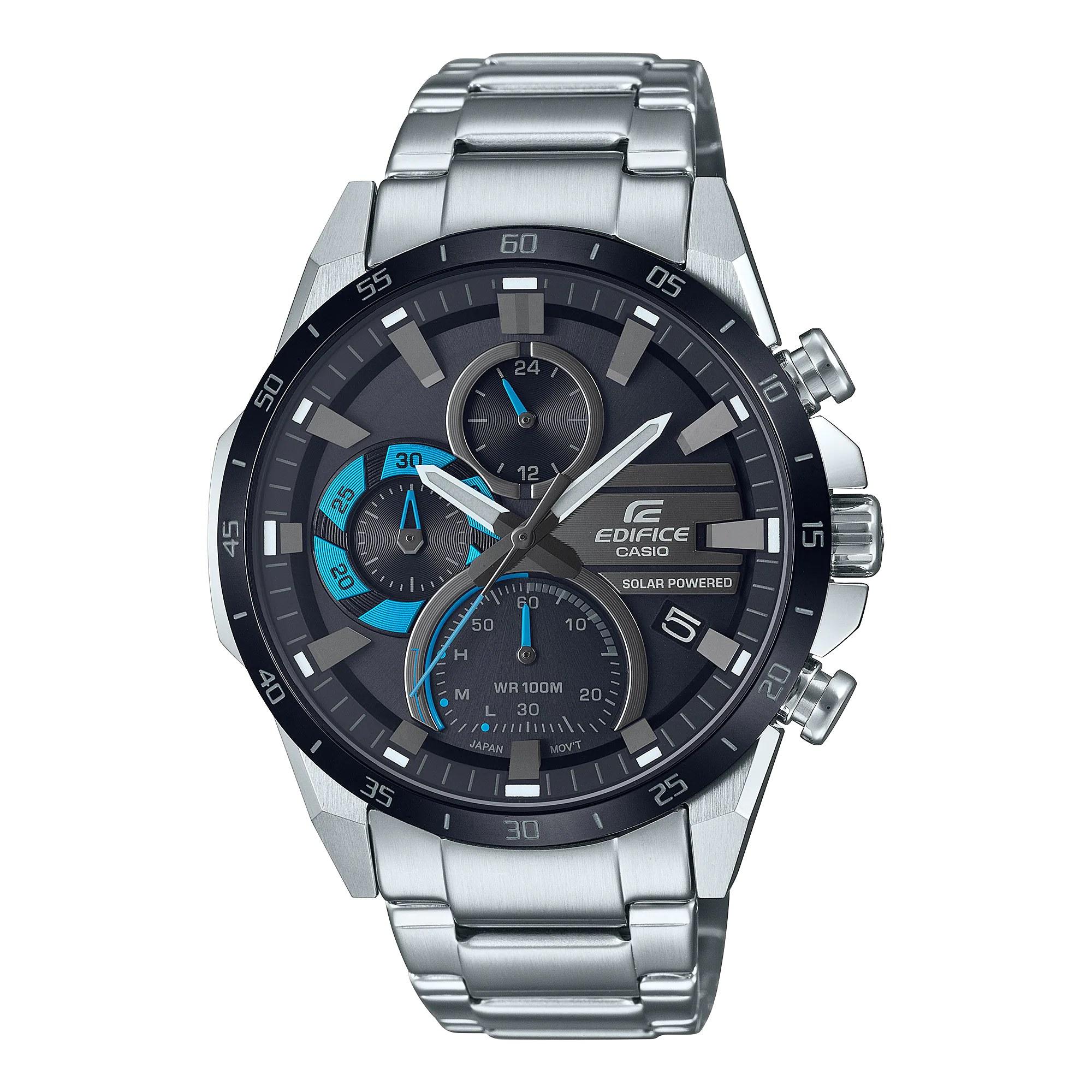 Đồng Hồ Nam Dây Thép Casio Edifice EQS-940DB-1BVUDF Năng Lượng Mặt Trời | EQS-940DB-1B Chính Hãng