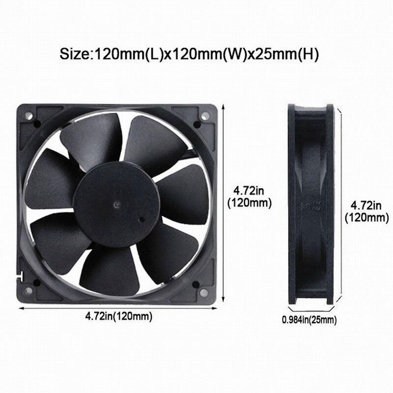 1 Pieces Gdstime 11cm 11mm x 11mm DC 48V Ball Bearing 11x11x11mm Computer PC Case Cooler Motor Cooling Fan 11m 1111B