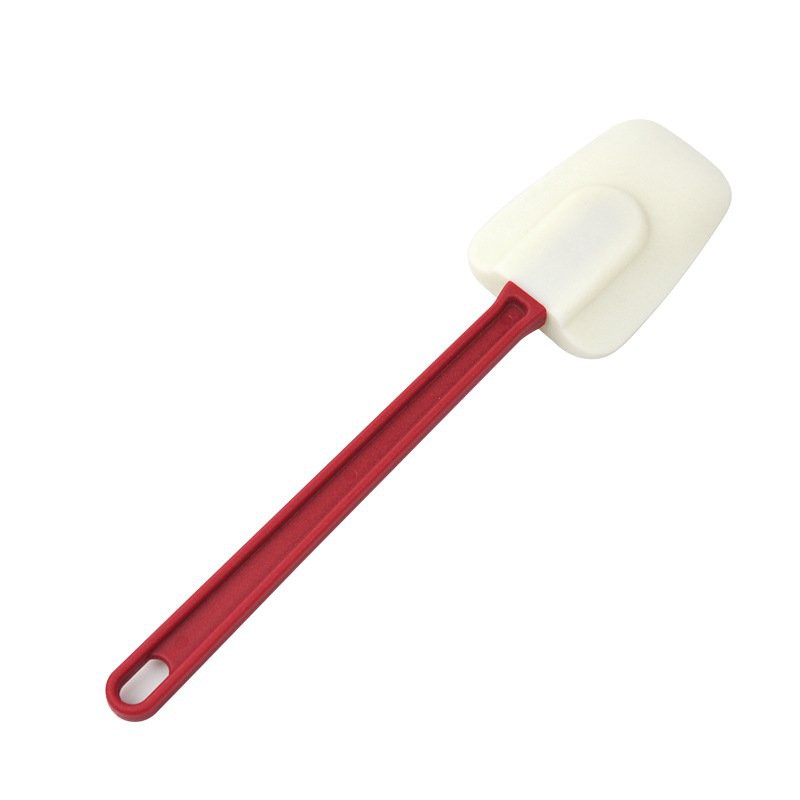Phới thìa silicon màu trắng đỏ dùng làm bánh nấu bếp