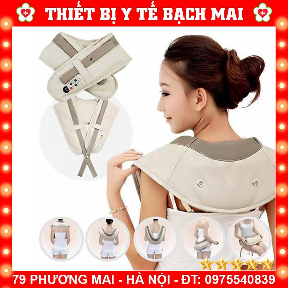 Đai Massage Giảm Đau Mỏi Cổ, Vai, Gáy - Tăng Cường Tuần Hoàn Máu Lên Não